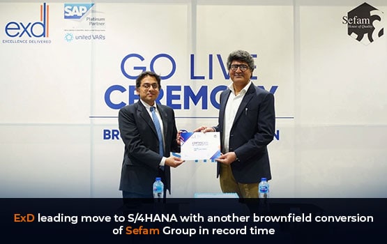 ExD successfully transforms SEFAAM with a move to SAP S/4HANA