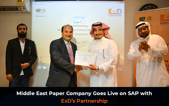 Middle East Paper Company partners with ExD for its Digital Transformation through the implementation of SAP